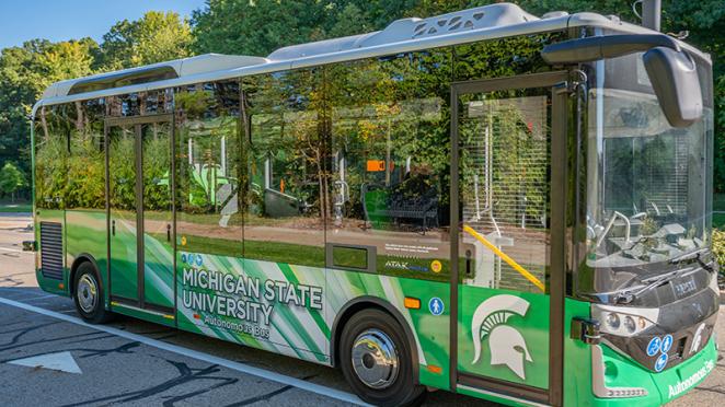 MSU introduces electric autonomous bus