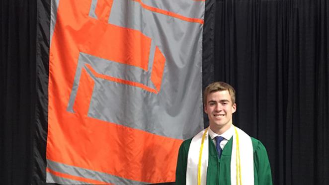 Trey Pfeiffer leaves MSU Engineering with a Board of Trustees Award for high scholastic achievement